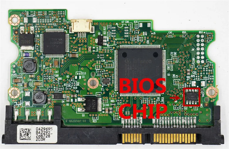 HDD PCB Логическая плата/F 0A29582 01 B 01/IC: 0A29625/0A29695/hds7216pla380 HDS728040PLAT20|Промышленные