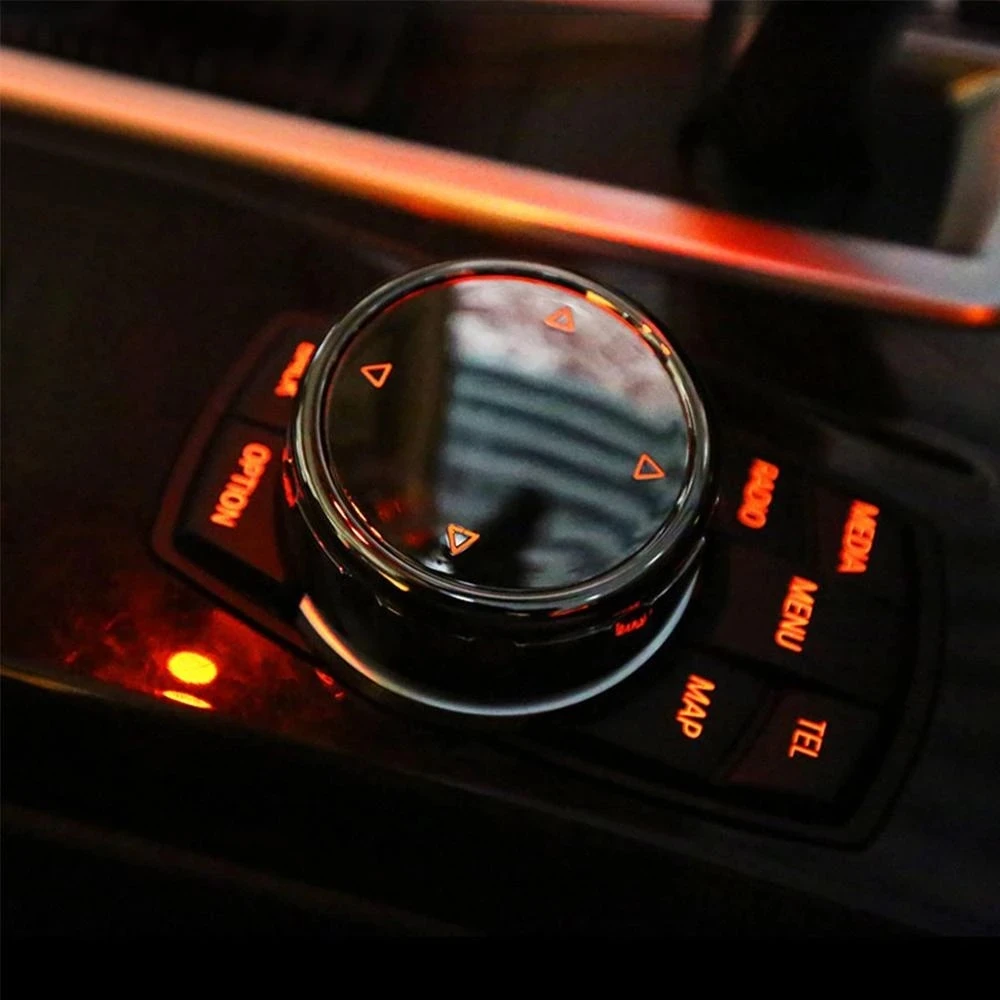 

Car Multimedia Button Cover Trim Knob Sticker for BMW F10 F18 F07 F06 F12 F20 F21 F30 F35 F01 F02 F25 F26 For NBT Controller