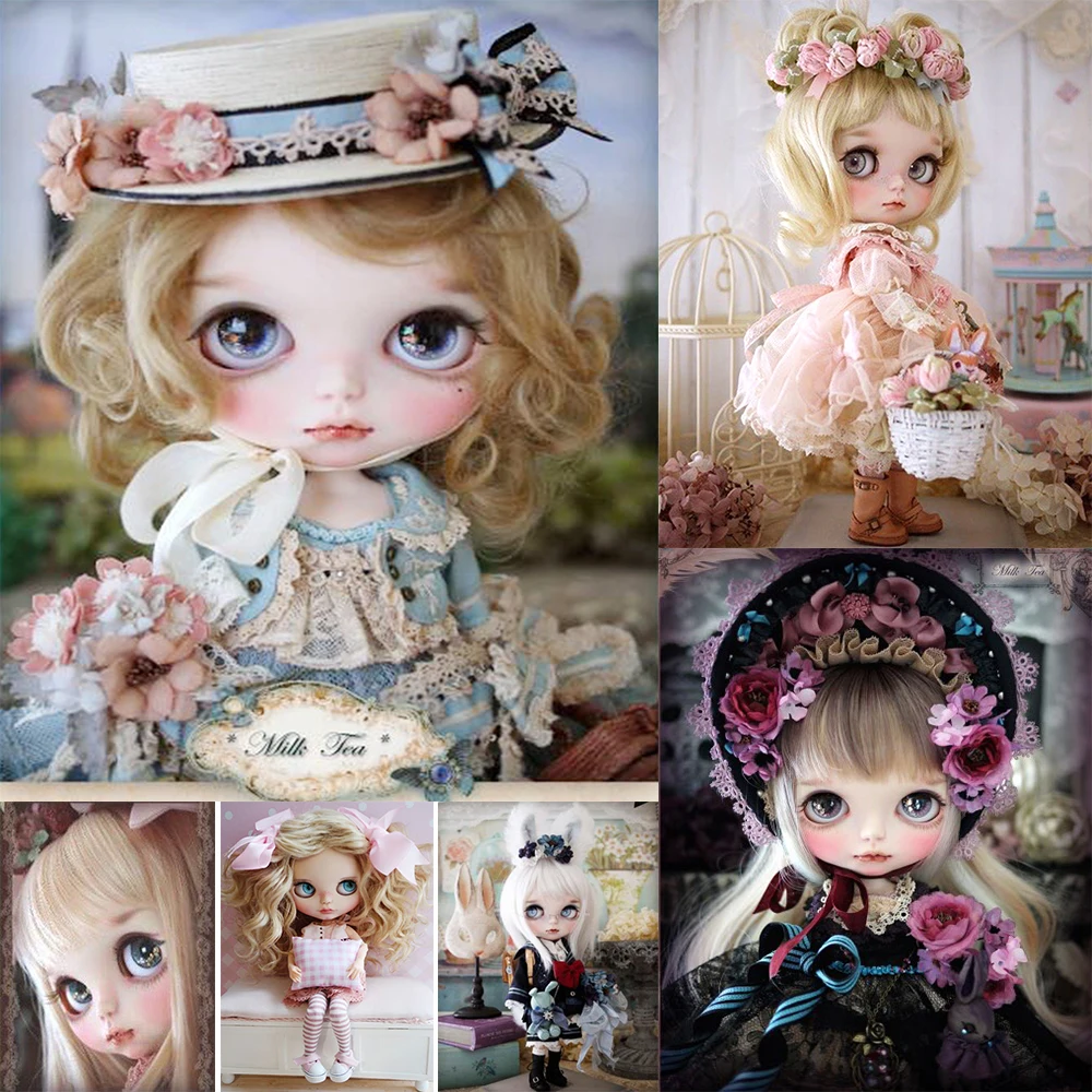 

5D DIY Diamond Painting Cartoon Girl Full Square/Round Embroidery Pattern 3D Cross stitch kits mosaic wall stickers