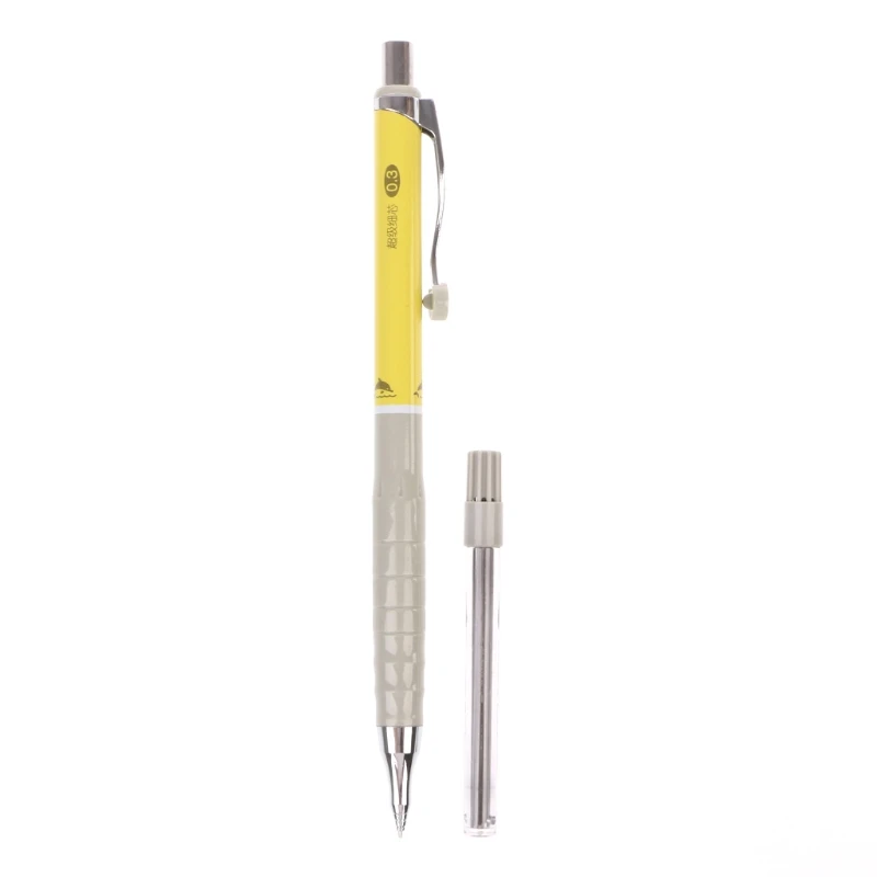 

High quality New 1set 0.3mm Mechanical Pencil Automatic Pencil For Writting Kawaii Stationery