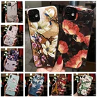 Чехол для iPhone 13, рельефные Мягкие Силиконовые телефонные чехлы с цветами для iPhone 13 Pro Max, задняя крышка, чехол для Apple iPhone13 Mini 13pro
