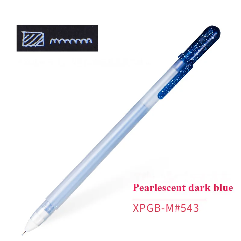 Pearlescent-darkblue Сакура креативный высокий свет ручка для рисования DIY картина Акварельная комикс ручная роспись маркер для выделения ручки для школы поставка XPGB - Цвет: Pearlescent-darkblue
