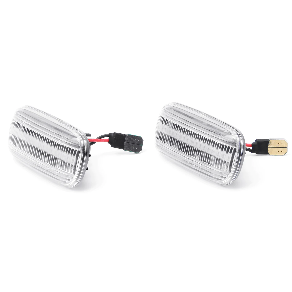 Белый 2pcs Car LED Side Marker Light Turn Signal Indicator Lamps Amber For Audi A3 S3 8P A4 S4 RS4 B6 B7 B8 A6 S6 RS6 C5 C7 - Испускаемый цвет: Белый