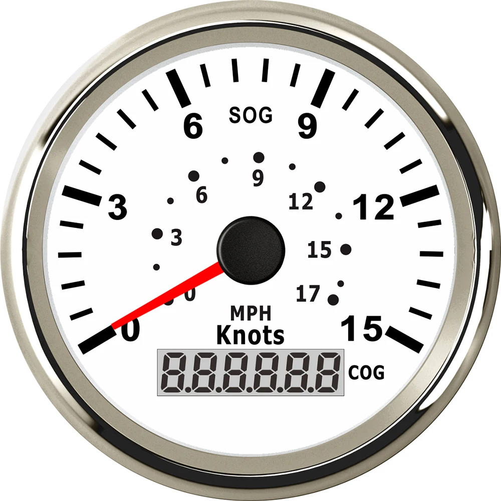 85 мм gps скоростной метр мотоцикл 15 узлов 0-17 MPH Универсальный лодочный Автомобильный датчик скорости 9-32 В для морских транспортных средств 9-32 В приборная панель