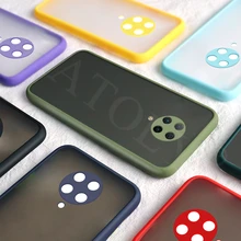 For Xiaomi Poco F2 Pro Case Simple Frame Matte Armor Case For Xiaomi Poco M4 Pro 5G Case Clear Cover For Poco X3 Pro M3 Pro 5G