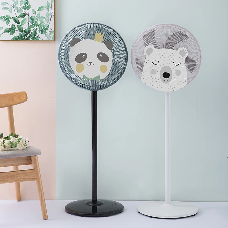 

Electric Fans Round Dustproof Cover Safety Net Cover Anti-pinch Hand Cartoon Children's Fan Protection Net Cover Home Accessorie