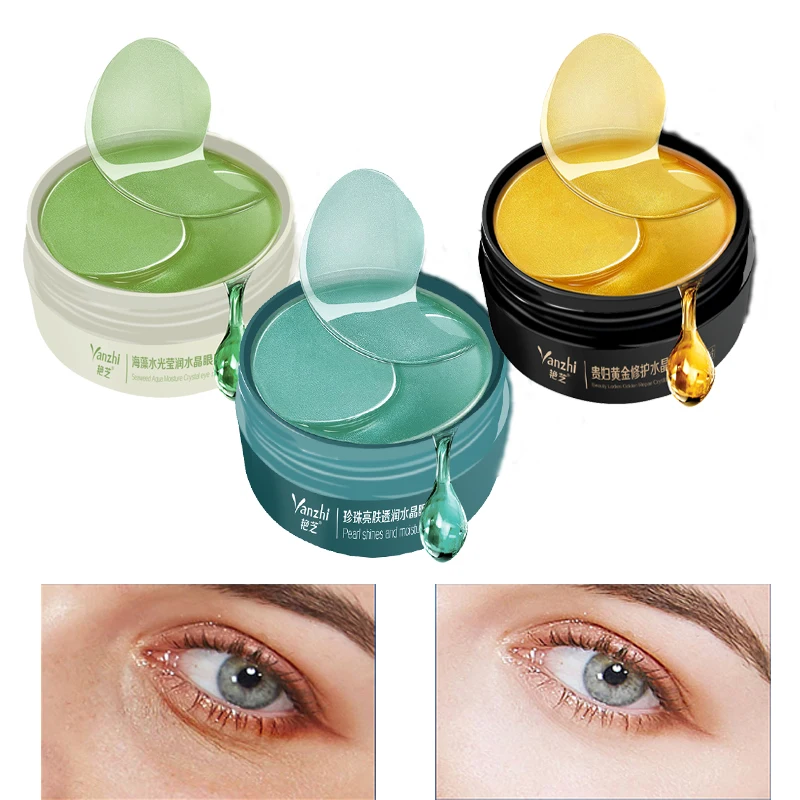 

60 шт., Коллагеновые гидрогелевые патчи для области вокруг глаз, от морщин и темных кругов