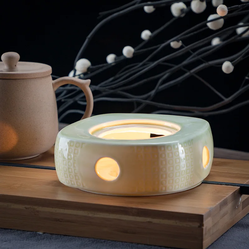 Теплое основание керамический нагреватель свечи цветочный чай кипяченое вино в