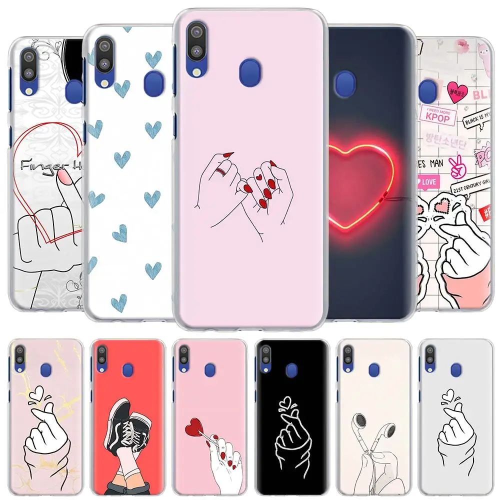 Kpop Love on the finger kpop heart чехлы для телефонов Samsung Galaxy A10 A20 A30 A40 A50 A70 A51 A71 5G A11 A21 A31 A91