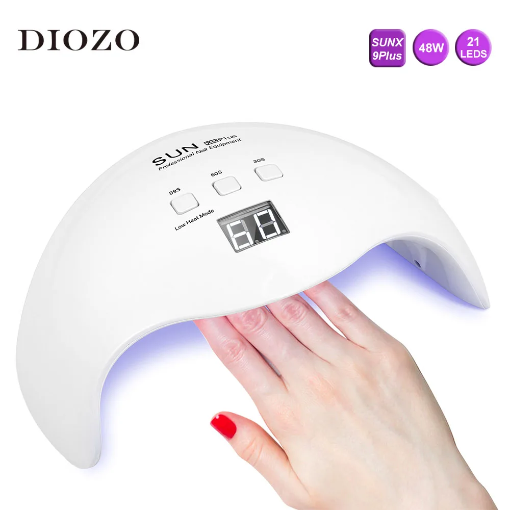 УФ Гелевая лампа для ногтей DIOZO SUN Xplus 80 Вт/54 Вт/48 Вт двойной источник