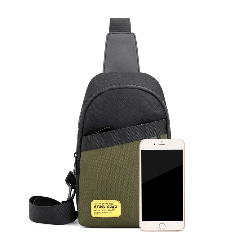 

Fashion Canvas Luxury Brand Light Transparent Men's Shoulder Chest Messenger Designer Crossbody Bags Fanny Pack Sac à Main