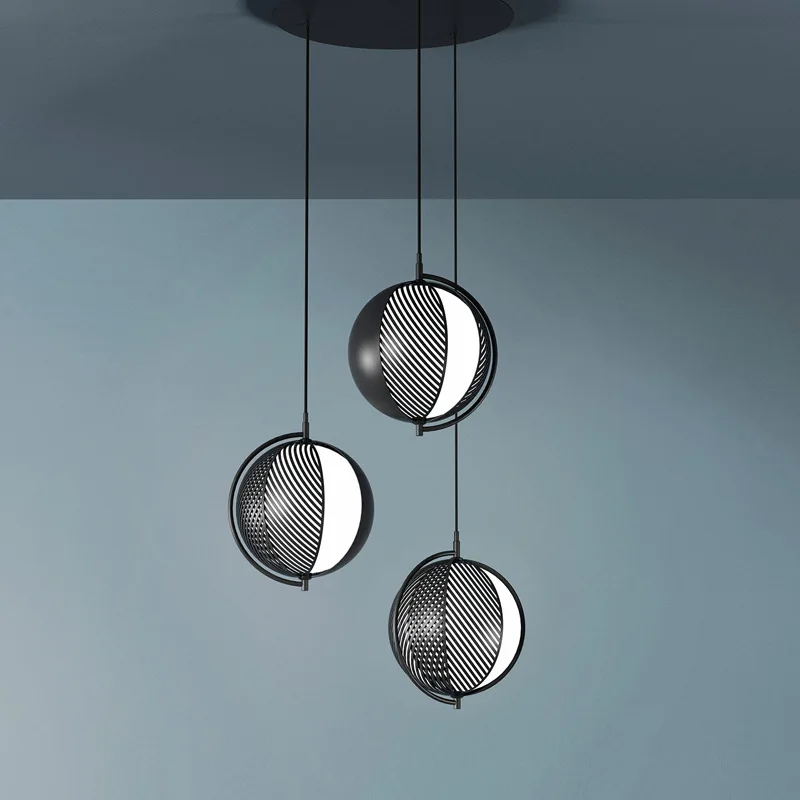 

nordic led stone led crystal pendant lights chandelier luminaria pendente retro lamp home lighting hang livingroom