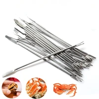 2510pcs multi function lobster crab needle stainless steel walnut needle fruit fork portable kitchen gadgets seafood tools