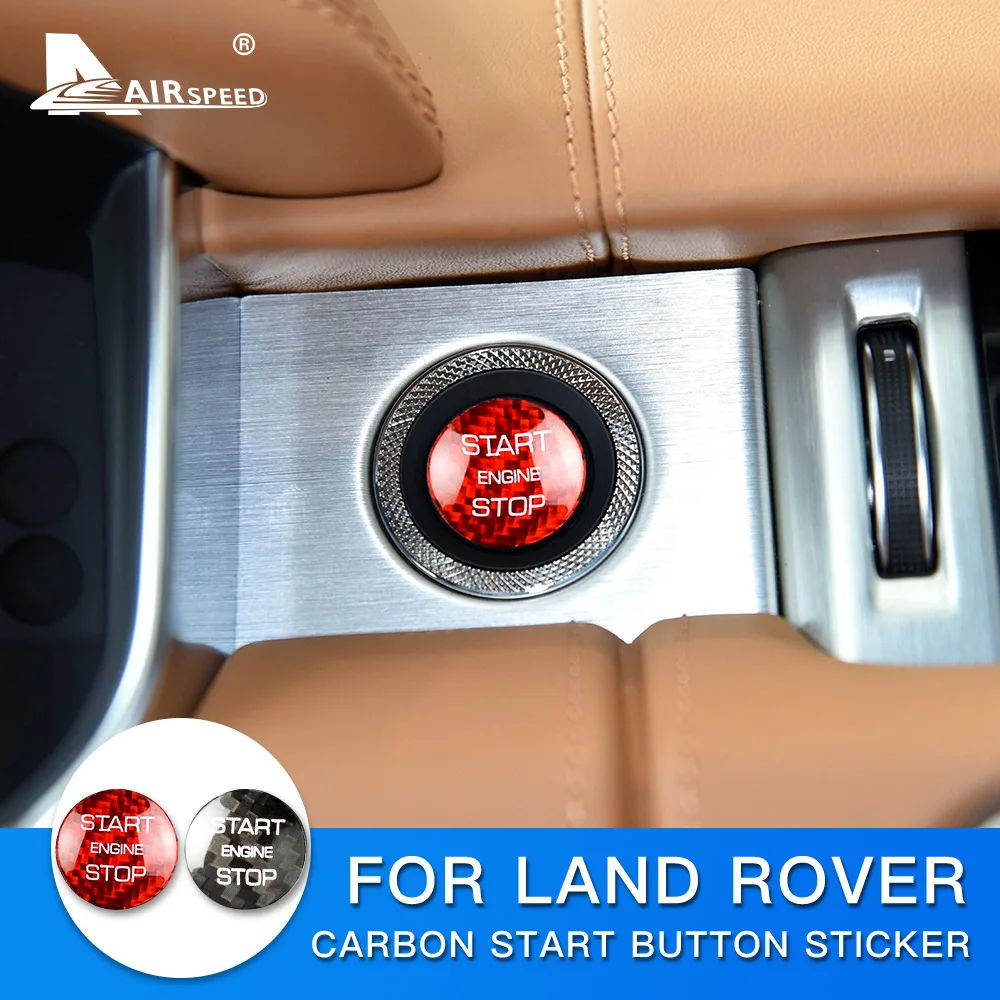 AIRSPEED для LAND ROVER Discovery Sport Range Rover Evoque Velar углеродная наклейка Fibe кнопка запуска