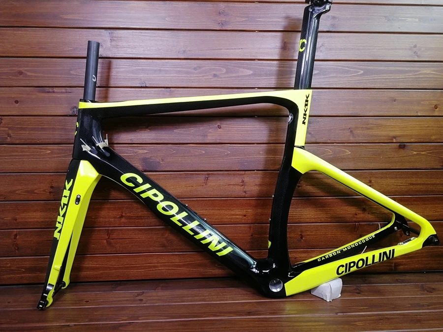 Топ Cipollini NK1K T1100 3K тканевая карбоновая велосипедная Рама гоночная карбоновая рама для дорожного велосипеда V обод тормоза или дисковый тормоз велосипеда