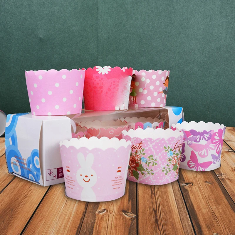 50 шт./компл. бумажные формы для торта форма кекса лайнер выпечки коробка кексов