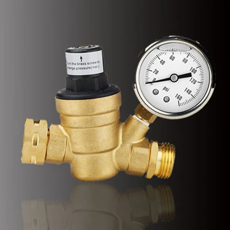 

Brass Water Pressure Regulator Lead Free Adjustable Water Pressure Reducer Valve