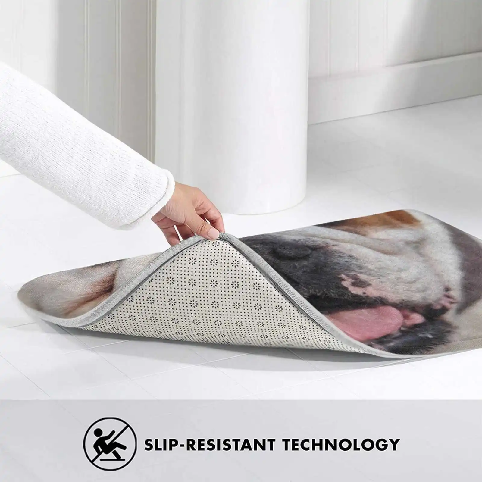 Забавный англоязычный бульдог рот 3D товары для дома коврик ковер подушка