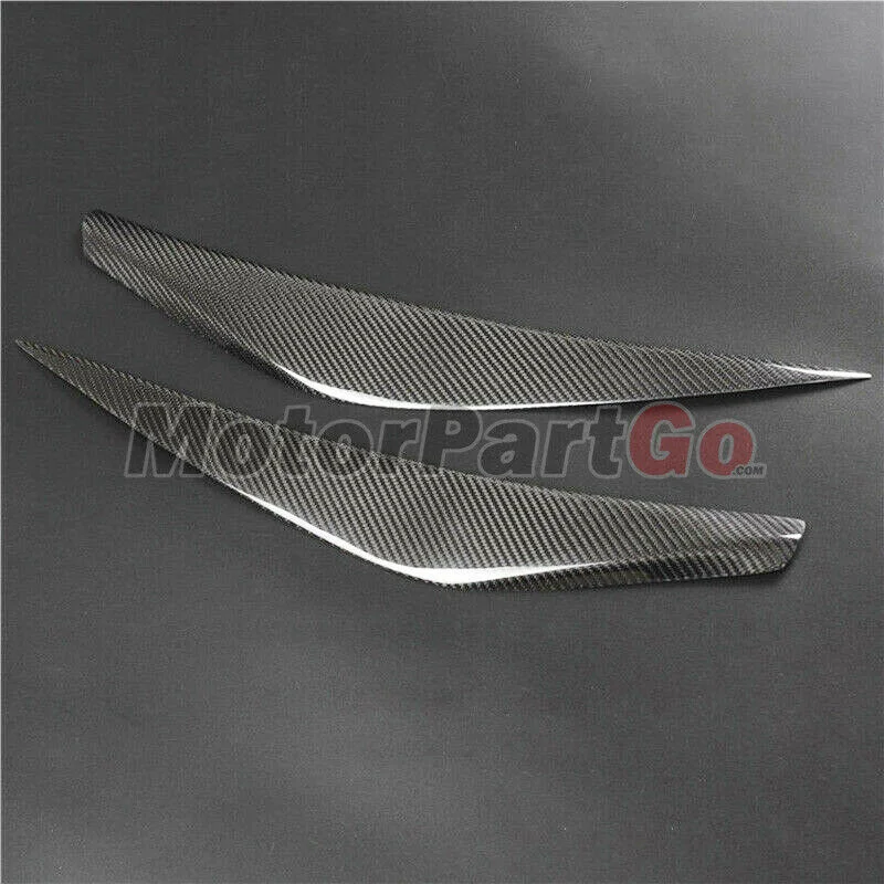 

Real Crabon Fiber Head light Eyelid Eyebrow Cover Trim 1pair for Chevrolet Malibu 2012-2015