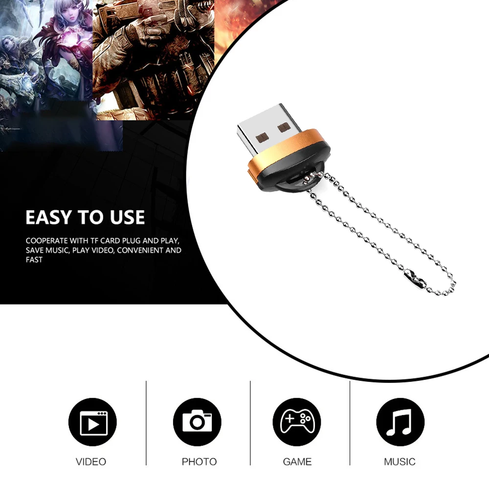 Кардридер Kebidumei Mini USB 2 0 Micro SD TF OTG адаптер для ПК ноутбука пластиковой камеры