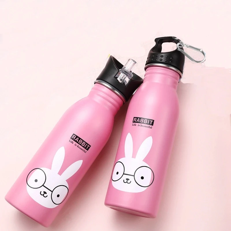 500 мл из нержавеющей стали для детей спортивные портативные бутылки воды на