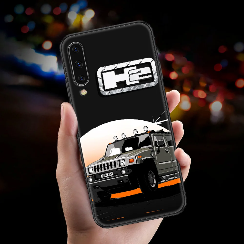 Чехол для телефона с логотипом Hummer H2 Samsung Galaxy A 3 5 7 8 10 20 21 30 40 50 51 70 71 E S 2016 2018 4G черный