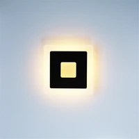 18w led indoor wall lamp bedroom bedside lighting aisle corridor wall light modern square aluminum sconce acrylic led wall lamps