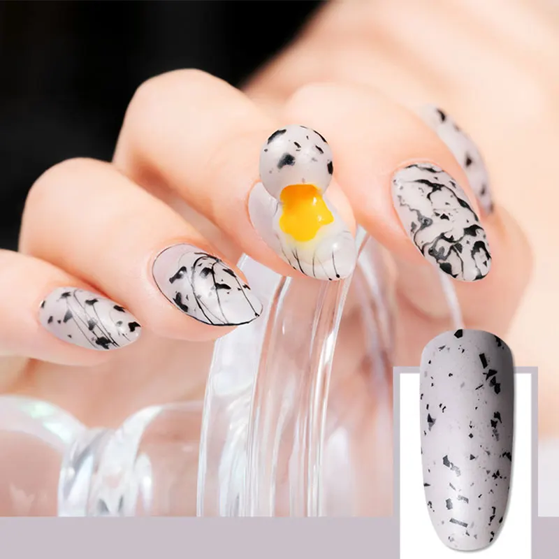 

Soak Off UV Gel Nail Art Manicure Egg Effect Nail Art Gel Speckle Glue Eggshell Pattern DIY Nail Polish