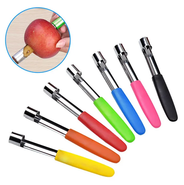 

Stainless Steel Corer Pear Bell Twist Fruit Core Seed Remover Pepper Remove Pit Kitchen Tool Gadget Stoner Easy Apple Pitter