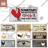 putuo decor chicken farm house wooden signs decorative plaques wooden plaques for farmhouse decor chicken coop decoration