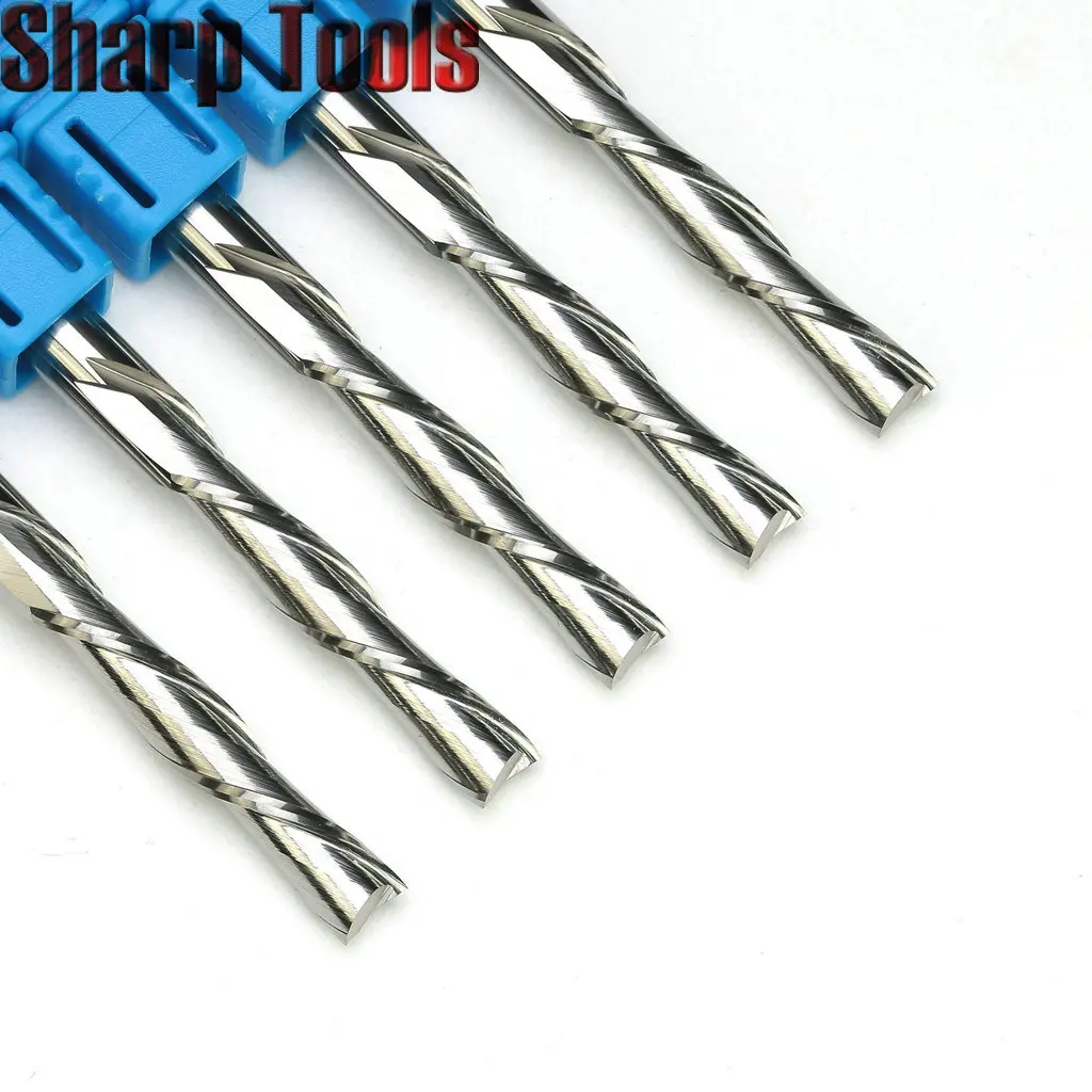 安い 6*35ミリメートルダウンカットエンドミル2フルートスパイラルビットcncルーターツールマイクログレイン超硬カッター木材mdf彫刻加工