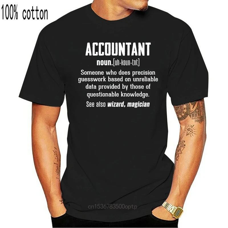 

New Mens Funny ACCOUNTANT Dictionary Definition T Shirt Mens Short Sleeve Tees Hot 2021 2017 Summer Fashion T-Shirts Top Tee