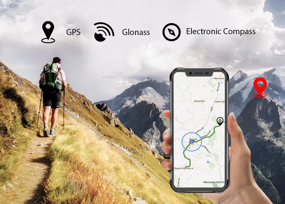 Blackview BV9600 IP68 IP69K прочный водонепроницаемый Helio P70 Global 4G телефон 6,2" Android 9,0 смартфон 4 Гб 64 Гб MT6771T 5580 мАч