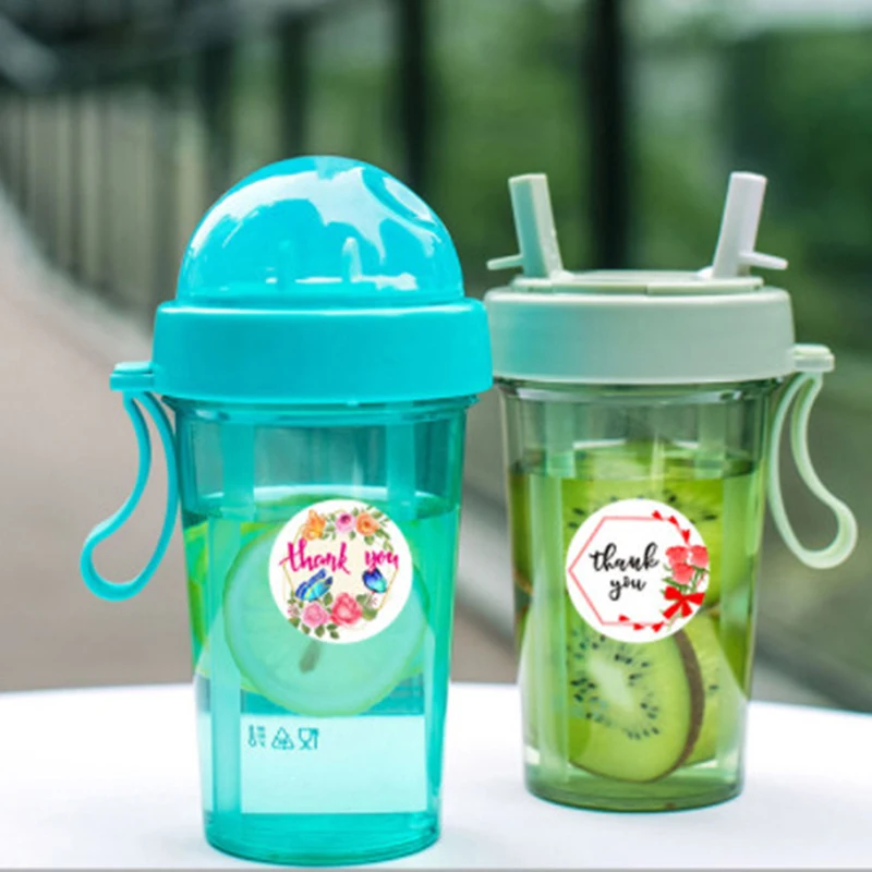 

500pcs Thank You Sticker Design Diary Gift Sealing Sticker Holiday Gift Label