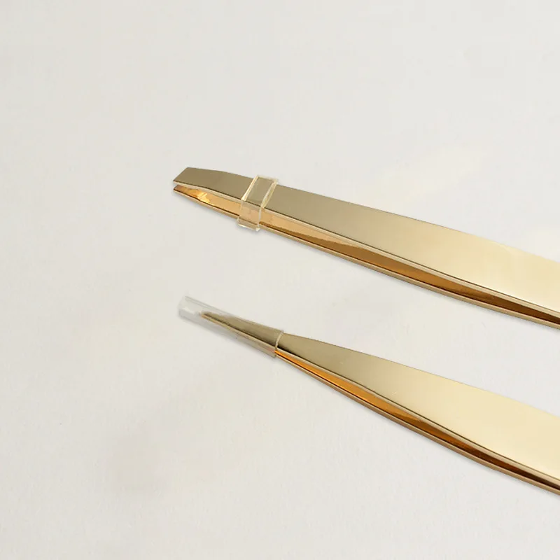 1 шт., нержавеющая сталь, позолоченное зеркало, зажим для бровей, пинцет для бровей, паста, накладные ресницы, двойное веко, инструмент для красоты