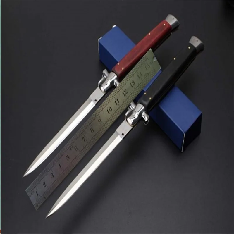 13 дюймовый складной нож Мафия (цветная деревянная ручка) 440C острые лезвия