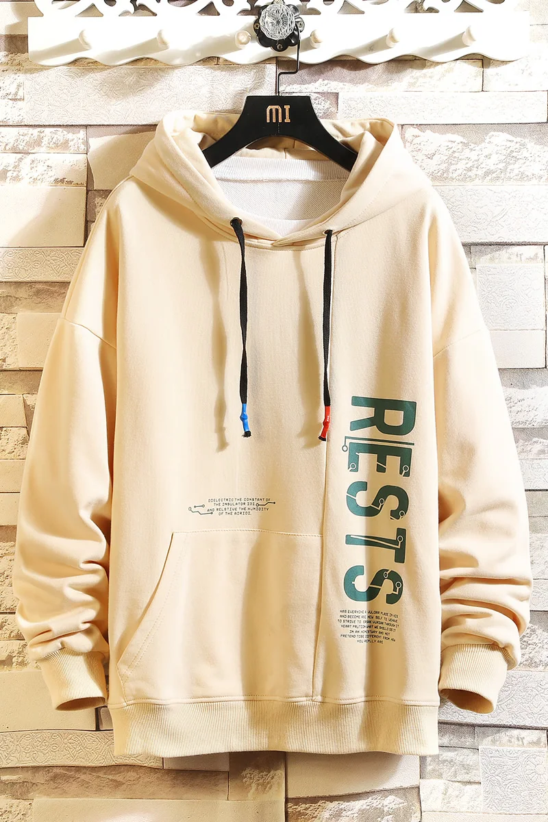 

H67 55% cotton 45% polyester spring hooded mens hoodies and sweatshirts fashion brand clothing hoodies men