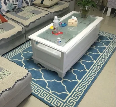 Оранжевый Large High Quality Handwoven Wool Carpets For Living Room Chinese Wool Carpet Bedroom Kids Rug Thick Plush Soft Floor Carpets - Цвет: Оранжевый