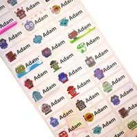 personalized boy name customize sticker stickers waterproof stationery sticker for children scrapbook school label sticker