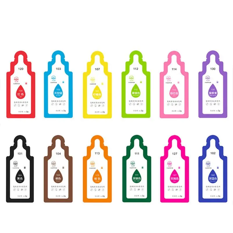 12Pcs Edible Food Pigment Coloring Fondant Cake Decorating Healthy Safe Cream Pastry Tools Drop Ship | Дом и сад