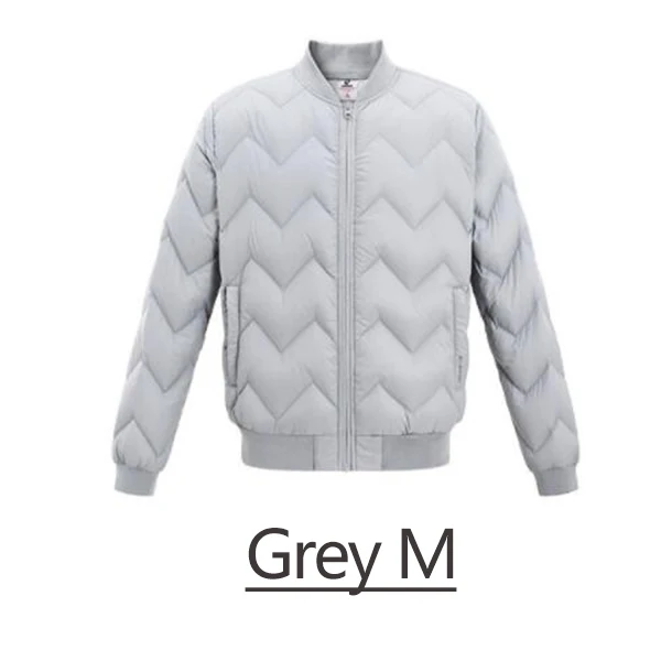 Grey M Xiaomi Youpin Uleemark Man легкая куртка на гусином пуху мужская повседневная однотонная Модная стильная три цвета - Цвет: Grey M