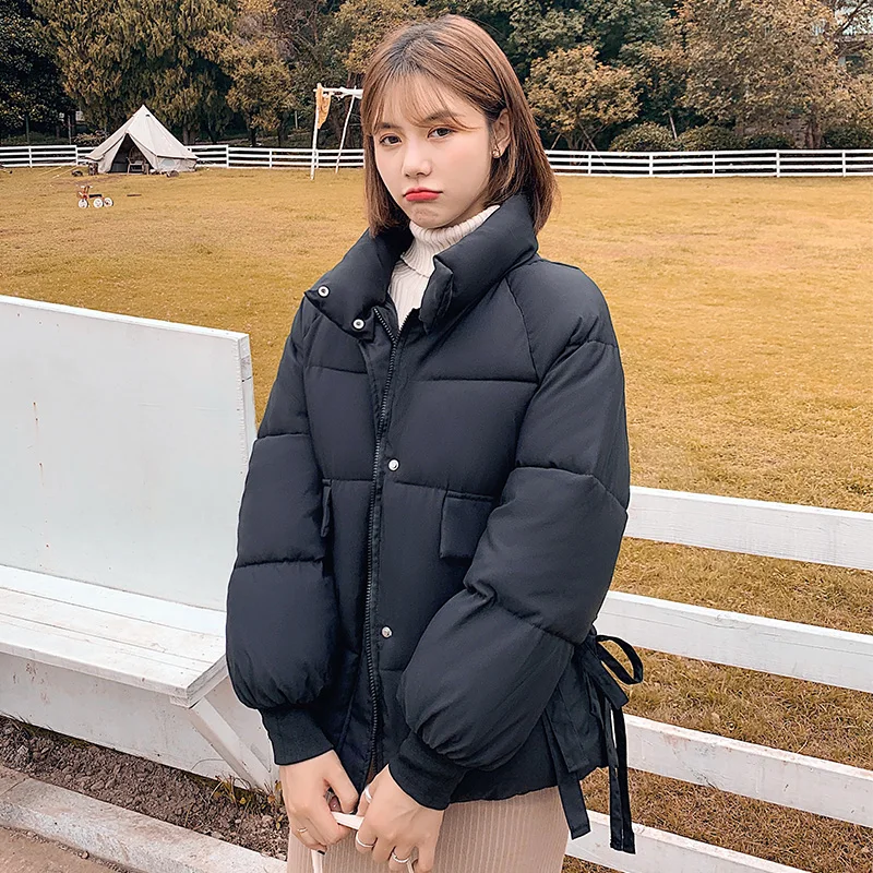 

Winter Coat Women Parkas 2020 Fashion Winter Jacket Women Cotton padded Parka Outwear Hooded Solid Female Jacket Coats