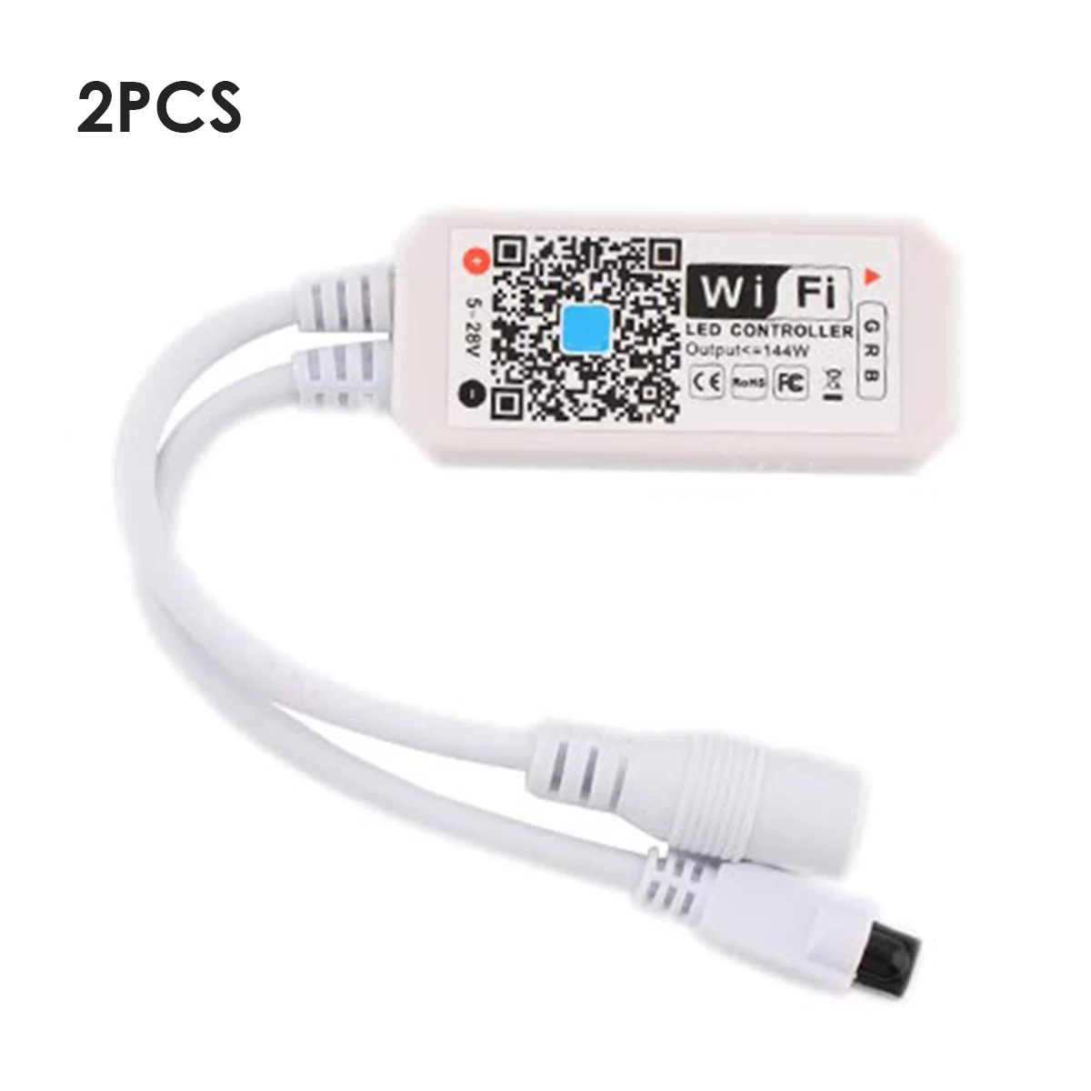 

2pcs DC5-28V Smart WiFi RGB Light Controller with 24Key Remote Control Wireless Controller for EGB Strip Light