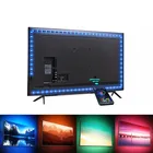 Светодиодная лента, 5 В, USB, Bluetooth, RGB лента для украшения фона телевизора, управление через приложение Bluetooth, подсветка для телевизора