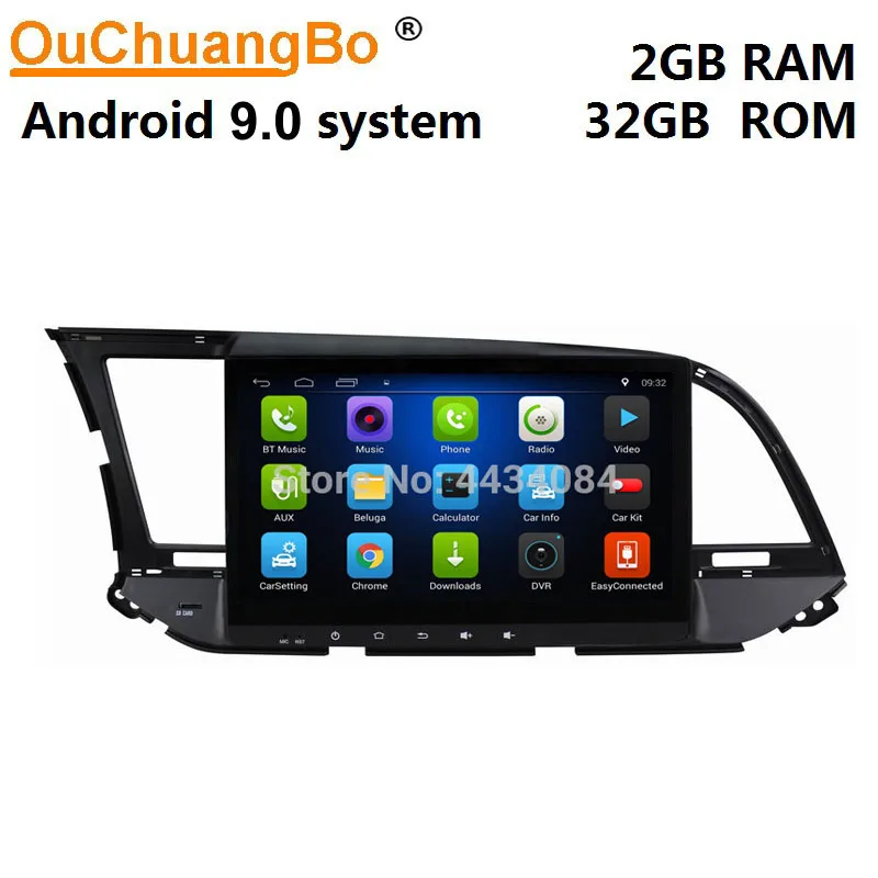 Ouchuangbo Автомобильный gps навигатор 10 1 дюймовый сенсорный экран для Elantra 2016