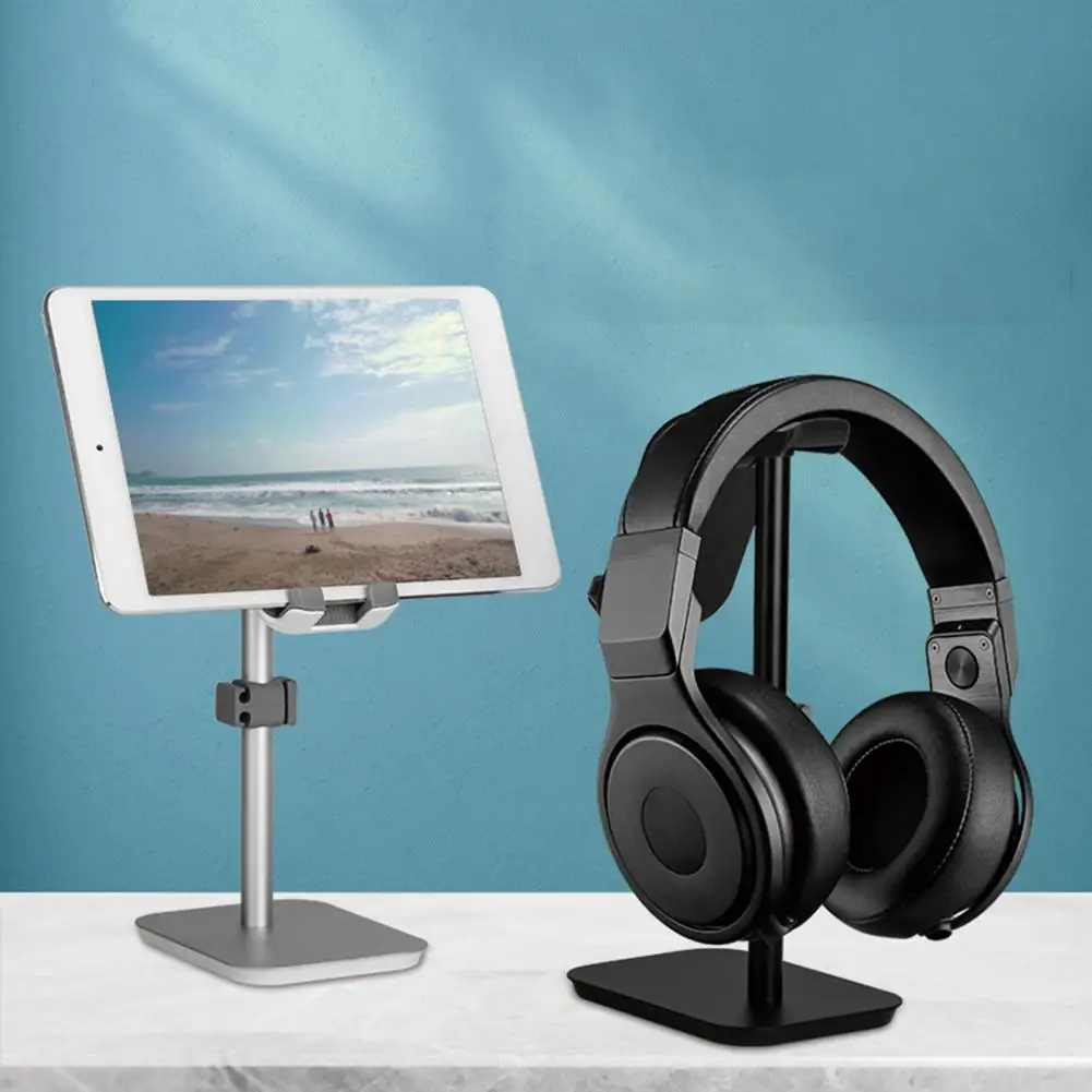 

3 in 1 Adjustable Anti-scratch Aluminum Alloy Bracket for Phone/Headphone/Tablet