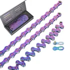 SUMC велосипедной цепи, радужным горный велосипедскладной велосипед Запчасти гальванический ржавчины один Скорость 9101112s переменной MTB цепи