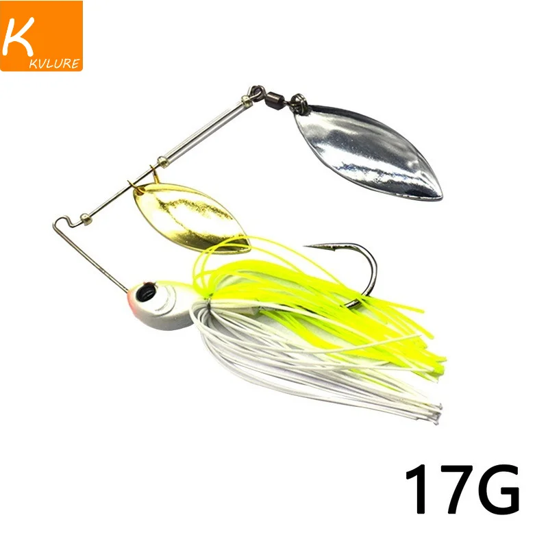 

1pcs 12g/17g Spinner Bait with Brass Fishing Spoon Lure Metal Jig Jigging lure Swimbait Spinnerbait