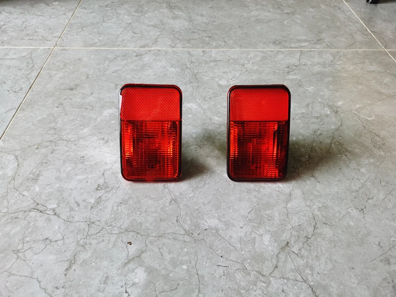 1 пара черно белых светодиодных фонарей переднего крыла указателей поворота