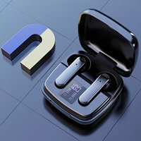 bluetooth 5 1 earphones tws wireless headphone hifi stereo sports waterproof earphones led display headsets with mic earbuds